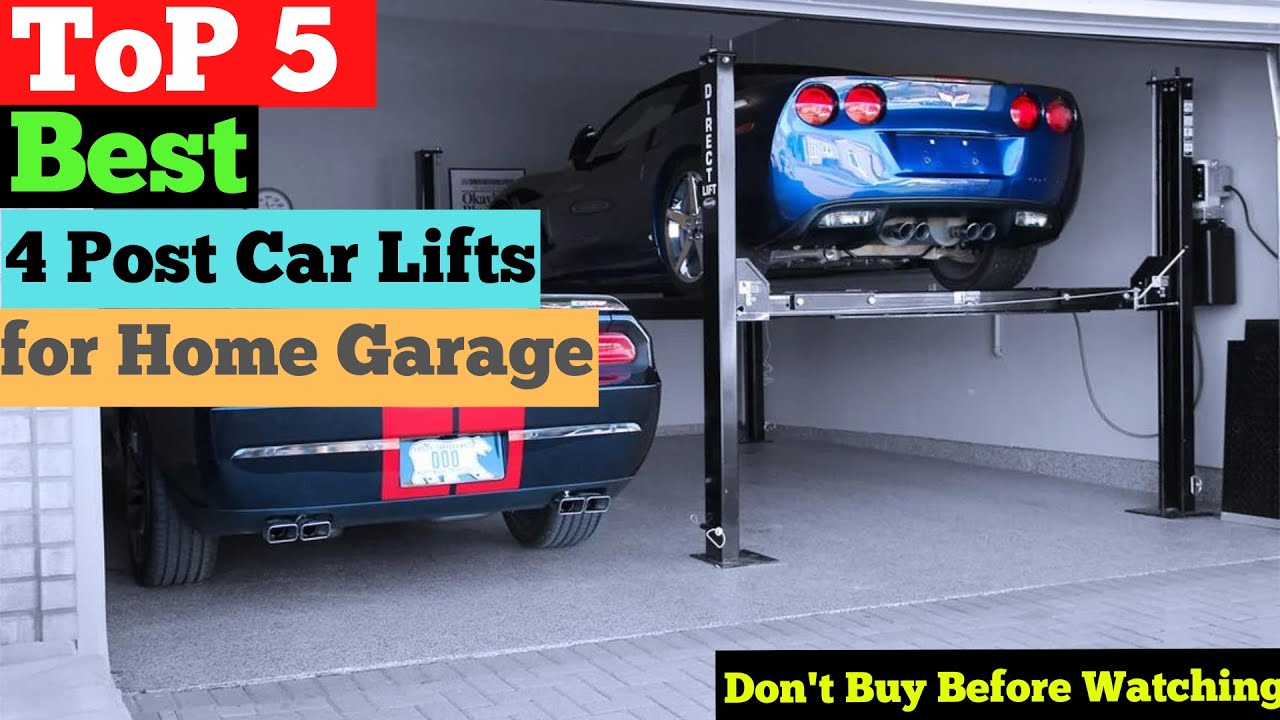 Top 5 Best 4 Post Car Lifts for Home Garage in 2025 | Best Home Garage Auto Lift