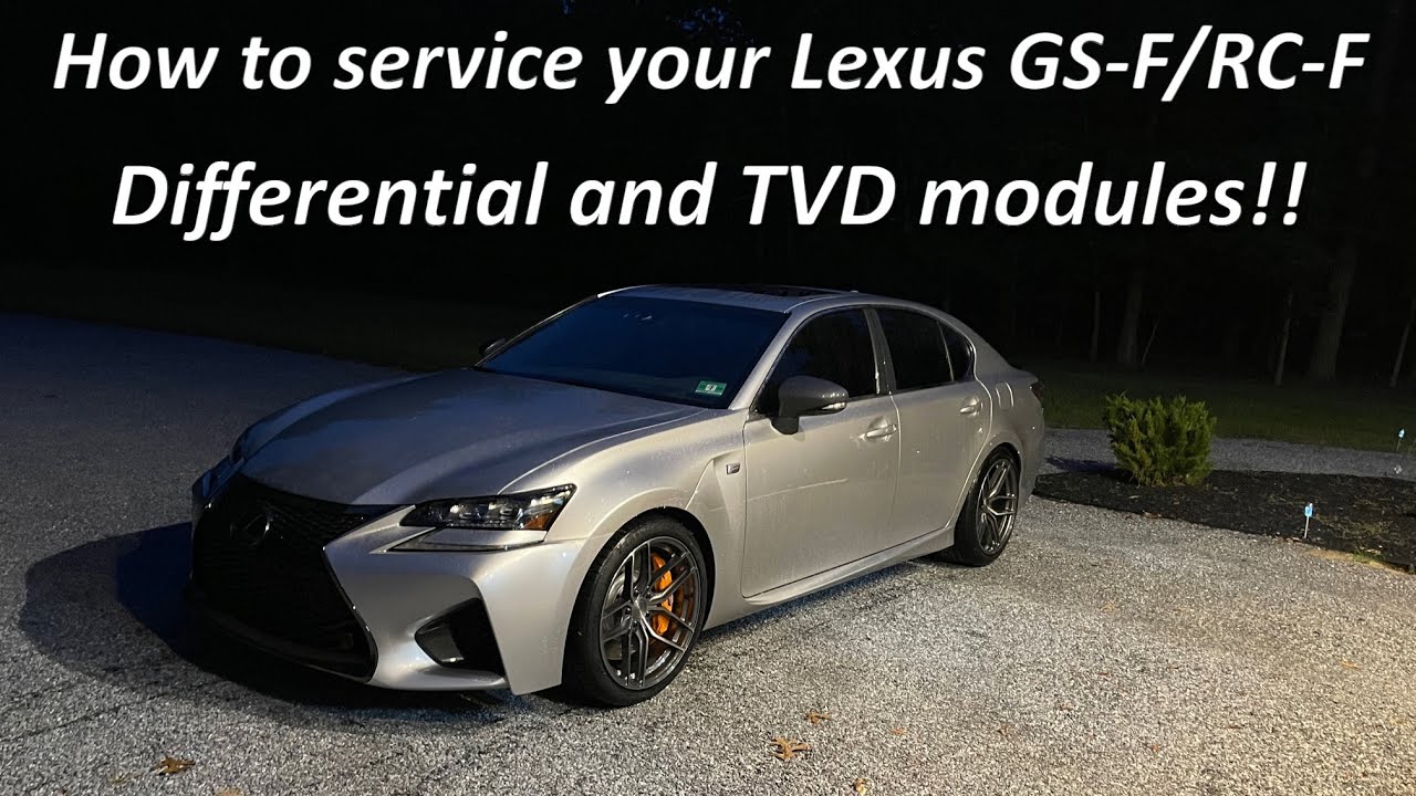 How to service the Rear Differential and Torque Vector Units in your Lexus GS-F, and RC-F!