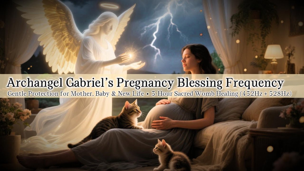 Archangel Gabriel Pregnancy Blessing Frequency |Gentle Protection for Mother,Baby & New Life-3Hours