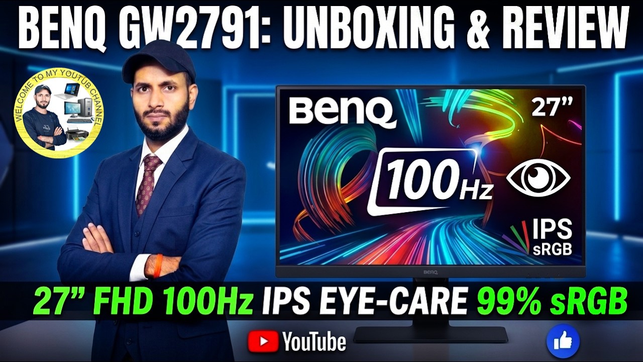 benq gw2791 27 inch 100hz full hd ips monitor || best monitor for eye protection | best pc monitor