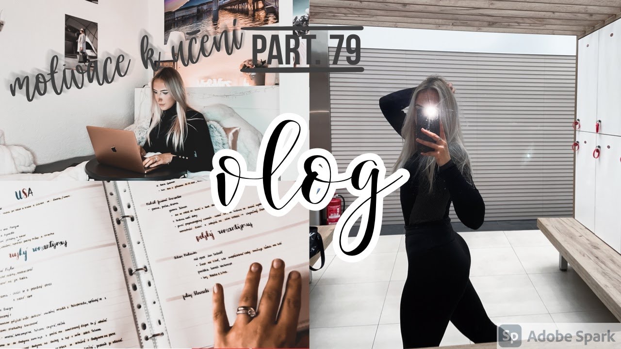 vlog part. 79 | MOTIVACE k učení & nechala jsem si udělat obočí