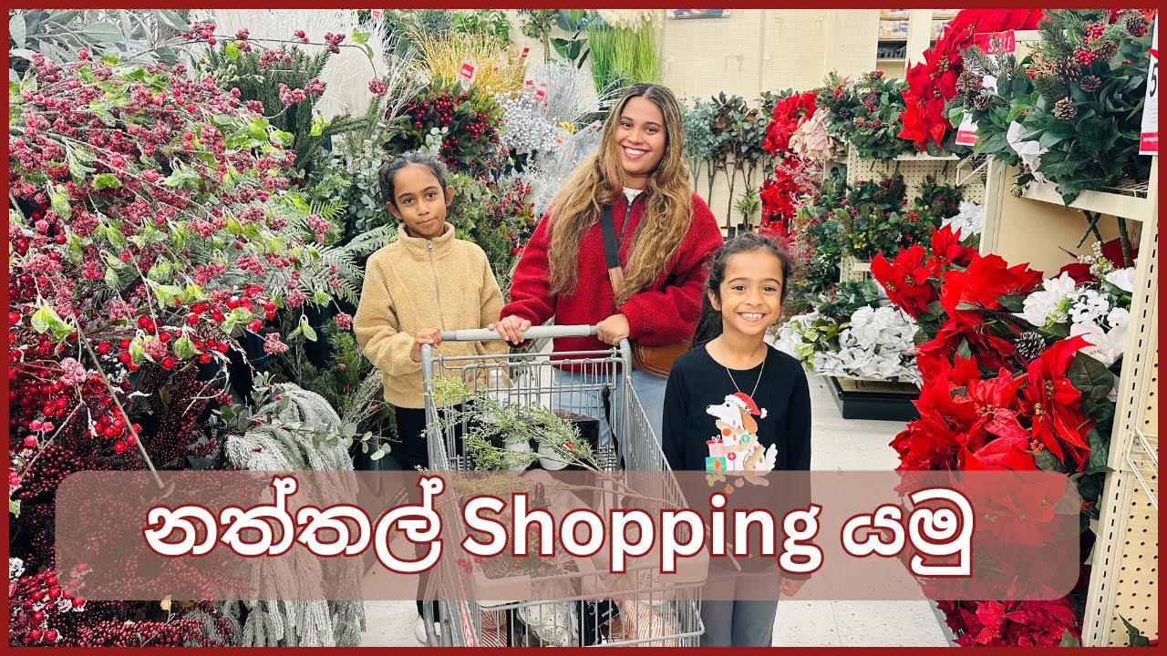 නත්තල් shopping | CHRISTMAS TREE එක සැරසුවා | CHRISTMAS VLOG 01 | MOM LIFE WITH HESHI