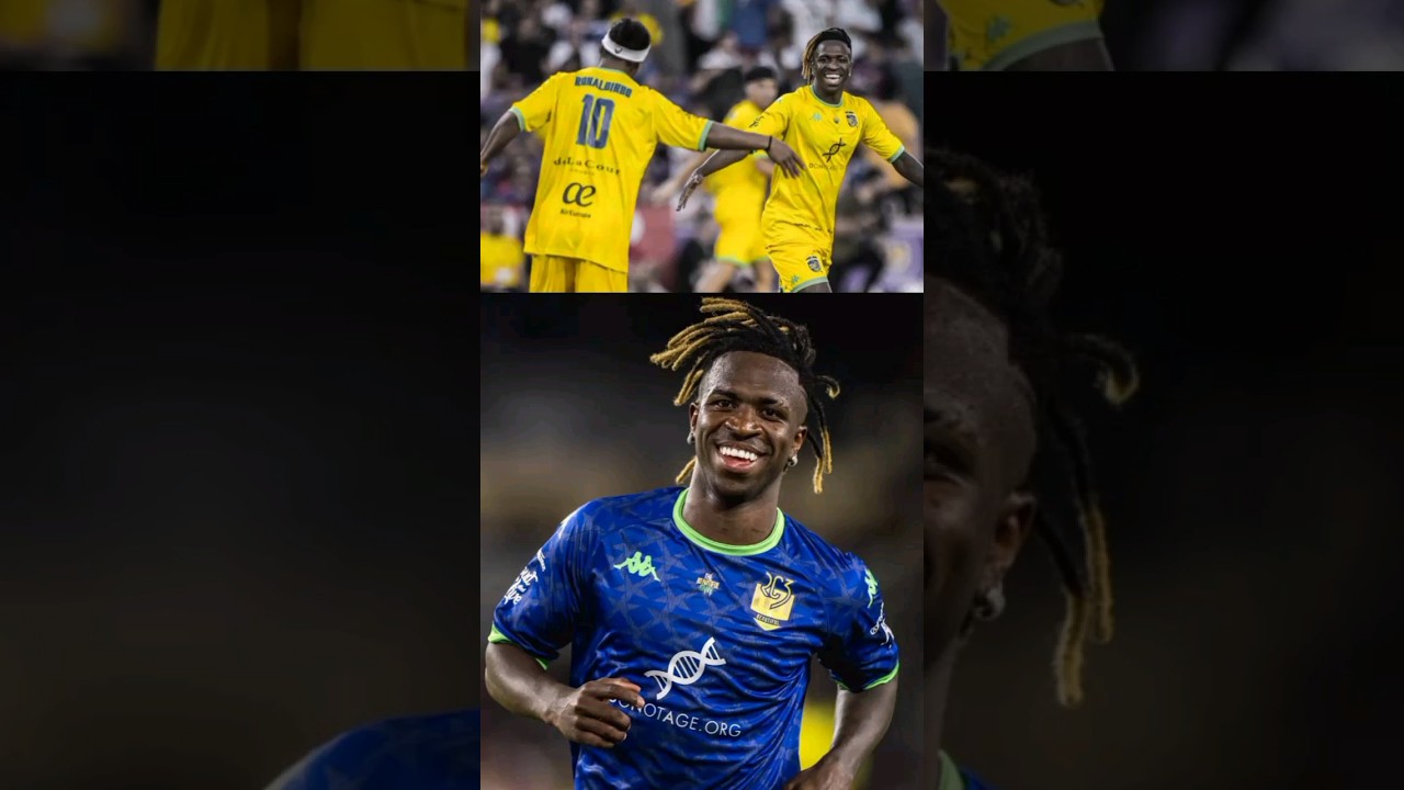 Vinicius Junior with Football legends #shorts  #ronaldinho #brazil #friendlymatch