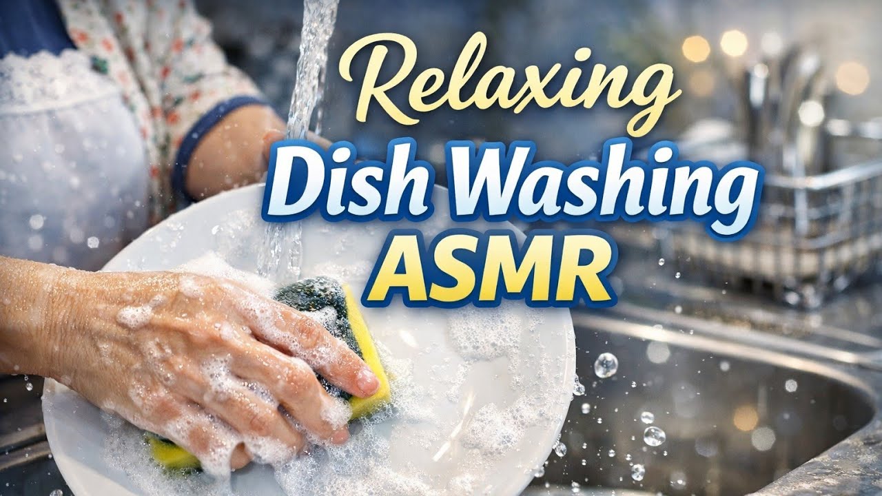 Mom Washing Dishes ASMR | Relaxing 3:50 Cooking Sounds