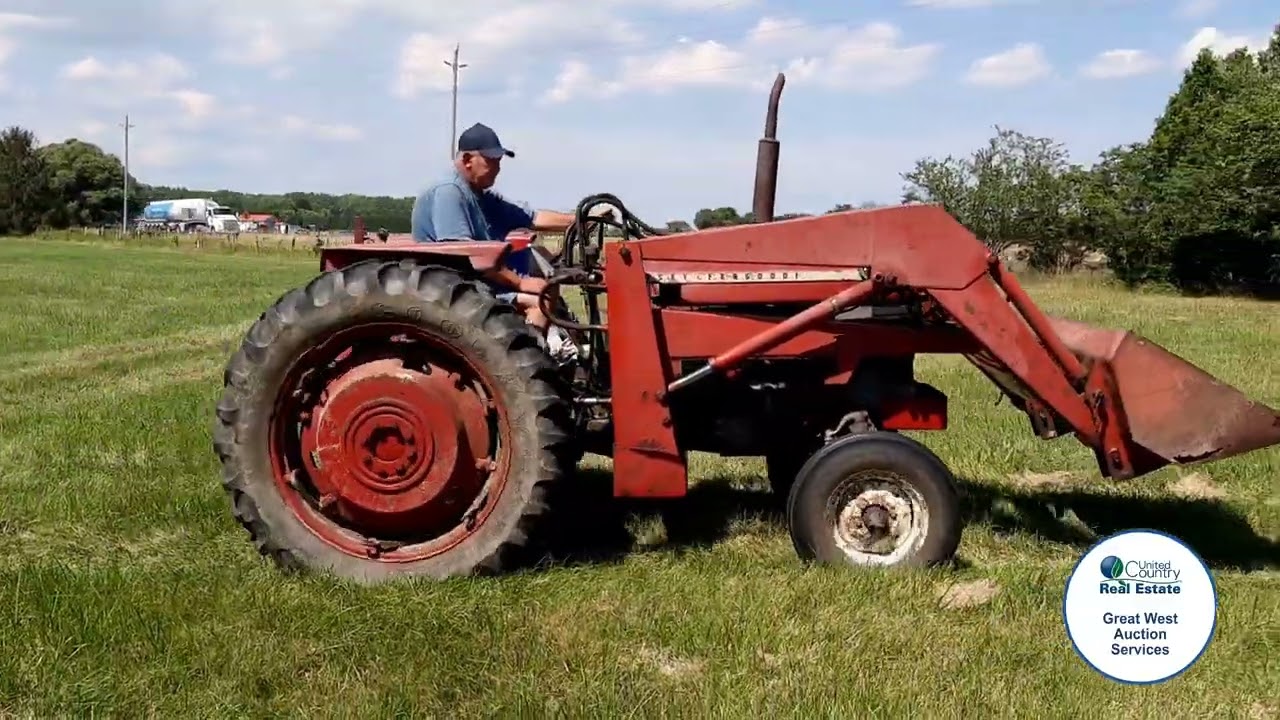 Massey Ferguson 165 Diesel Tractor With Massey Ferguson loader