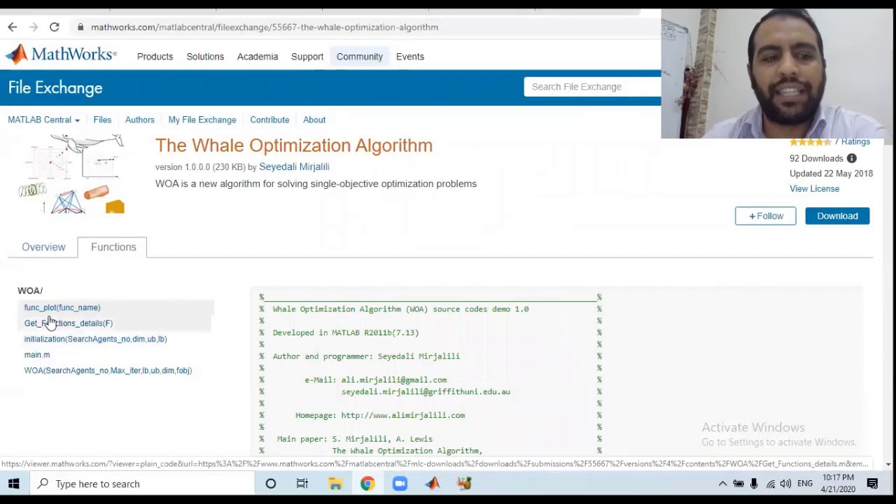 Optimization Using MatLab (Genetic Algorithm, Particle Swarm, Grey wolf and Whale Optimization) 4/4