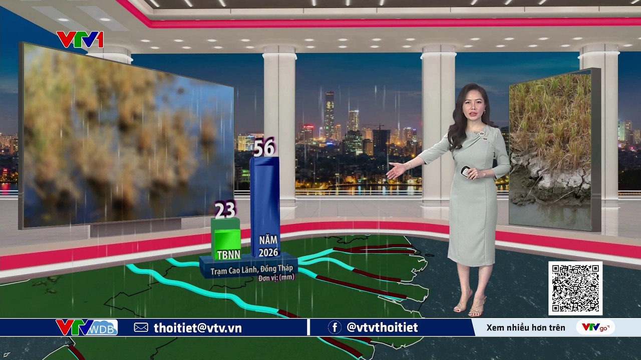 Dự báo thời tiết dài hạn từ ngày 16 đến ngày 22/03/2026 | VTVWDB