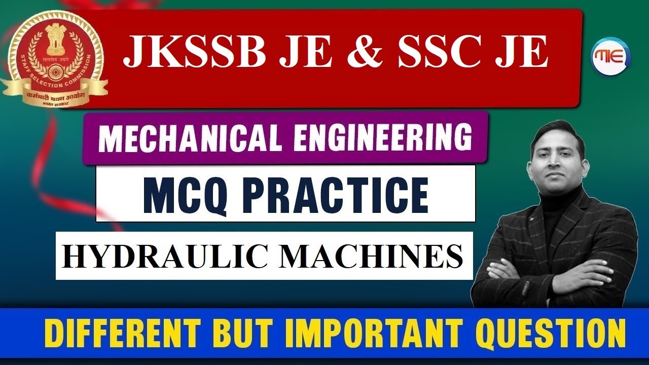 JKSSB I SSC JE 2023 | Hydraulic Machines Expected Questions | Mechanical Engineering SSC