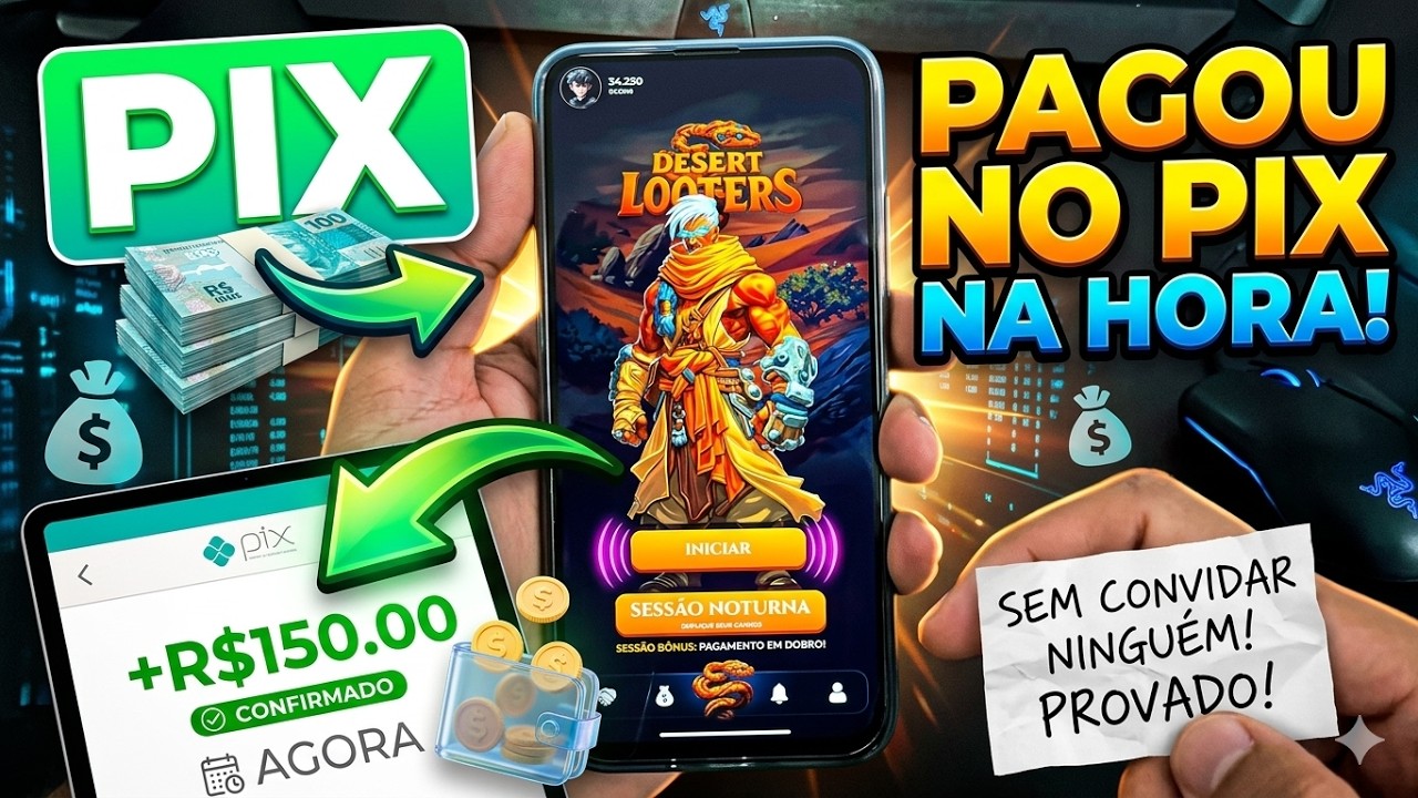 Novo App Que Paga Via PIX Na Hora (Sem Precisar Convidar)