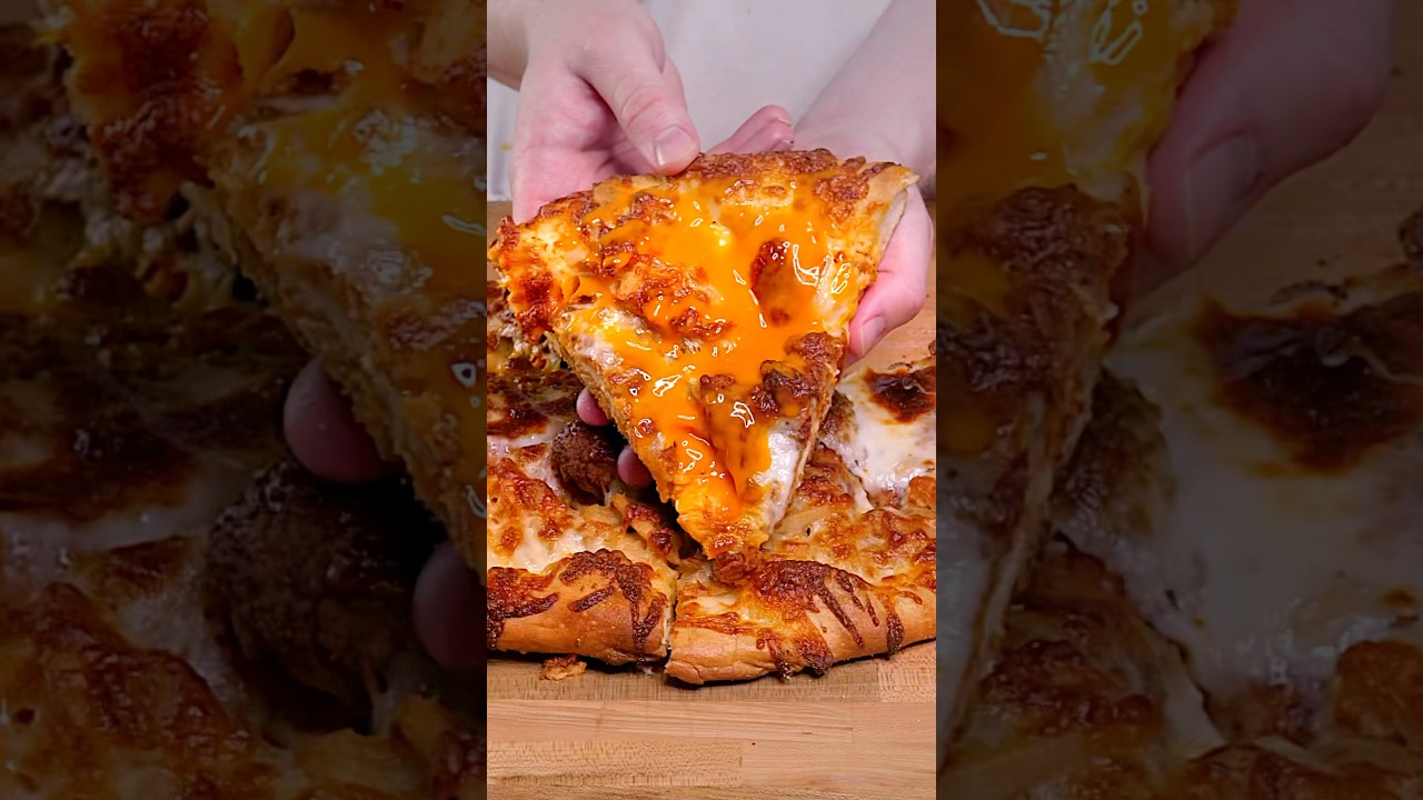 Lava Chicken Pizza 🍕 #shorts