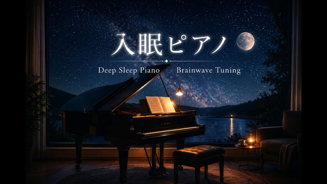 ​【Deep Sleep】副交感神経を優位にする入眠ピアノ：30分間の脳波調律 （Delta Wave Induction）