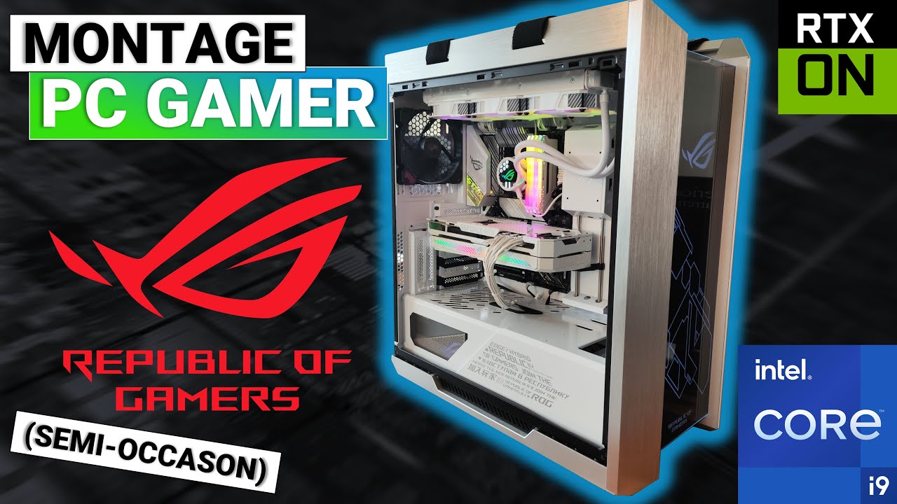 Montage PC gamer full ASUS ROG STRIX blanc semi-occasion intel i9 et RTX 3080