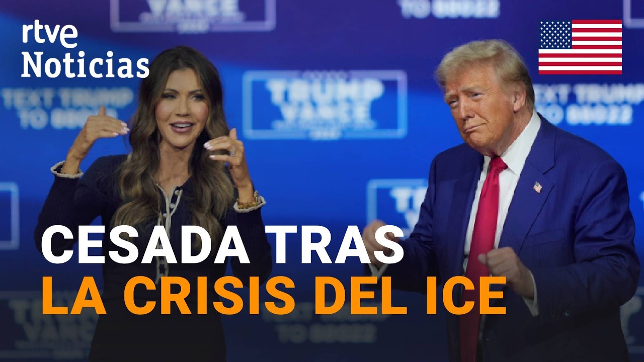 Kristi NOEM, secretaria de SEGURIDAD NACIONAL de EE.UU., CESADA por TRUMP tras las REDADAS del ICE