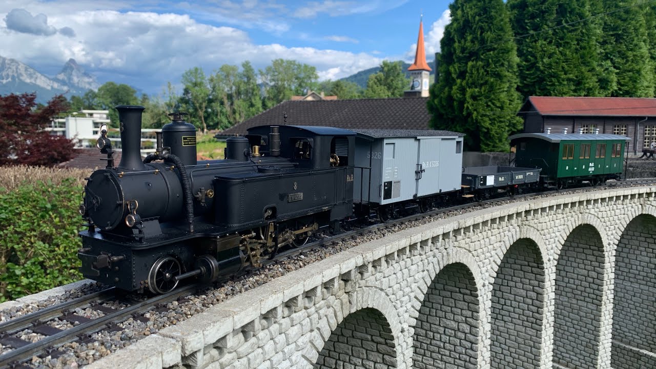 Endlich Echtdampf auf der Sch&ouml;negg Gartenbahn