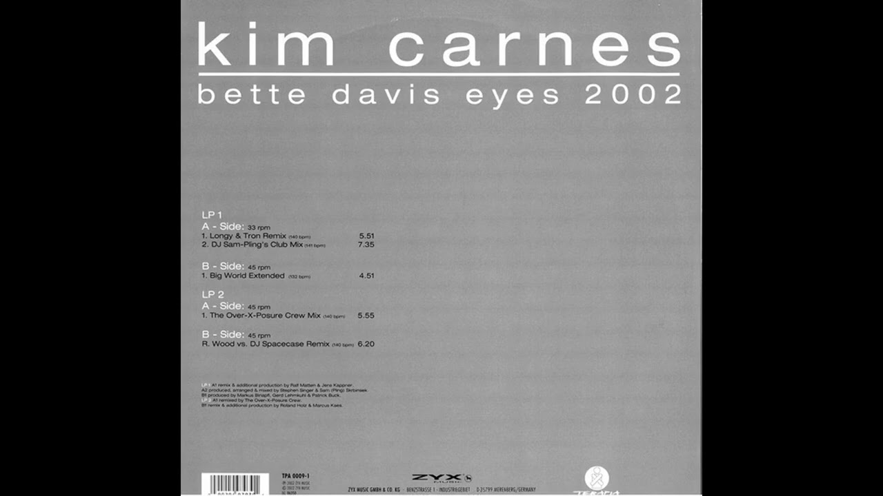 Kim Carnes - Bette Davis Eyes 2002 (Big World Extended)