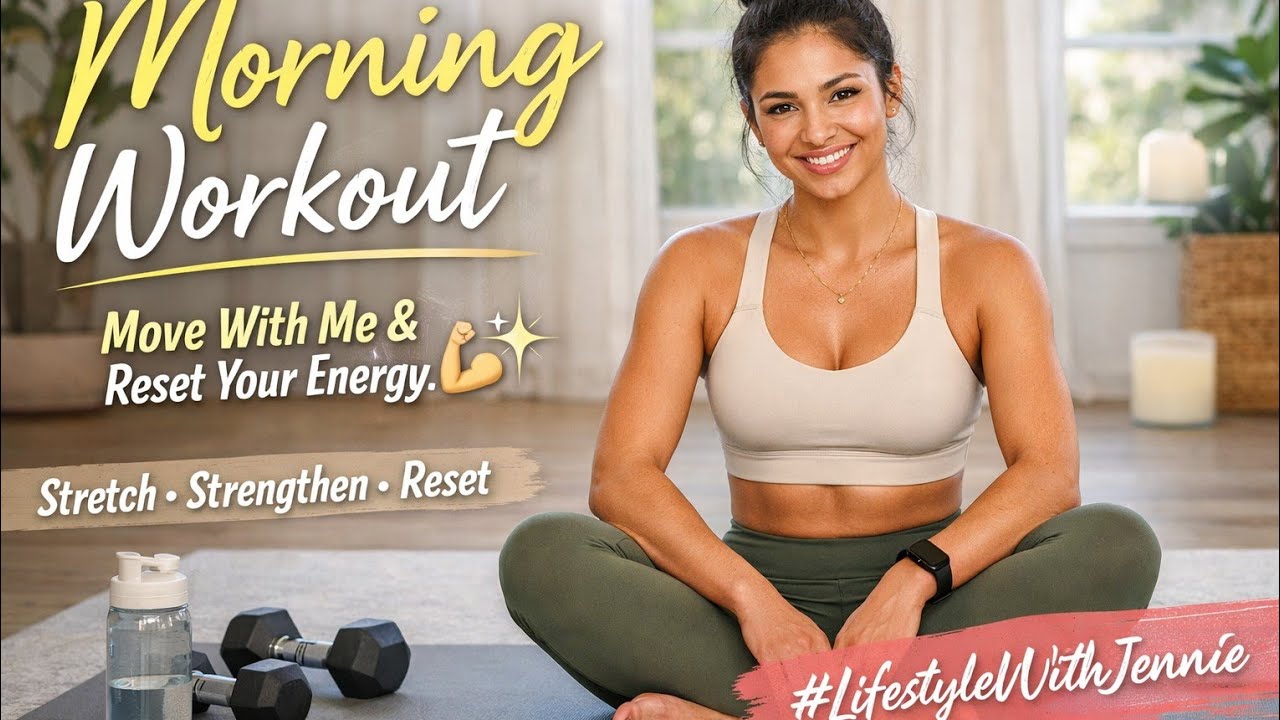 Jennie Onyi is live Workout session, Morning Reset, chat and chores.