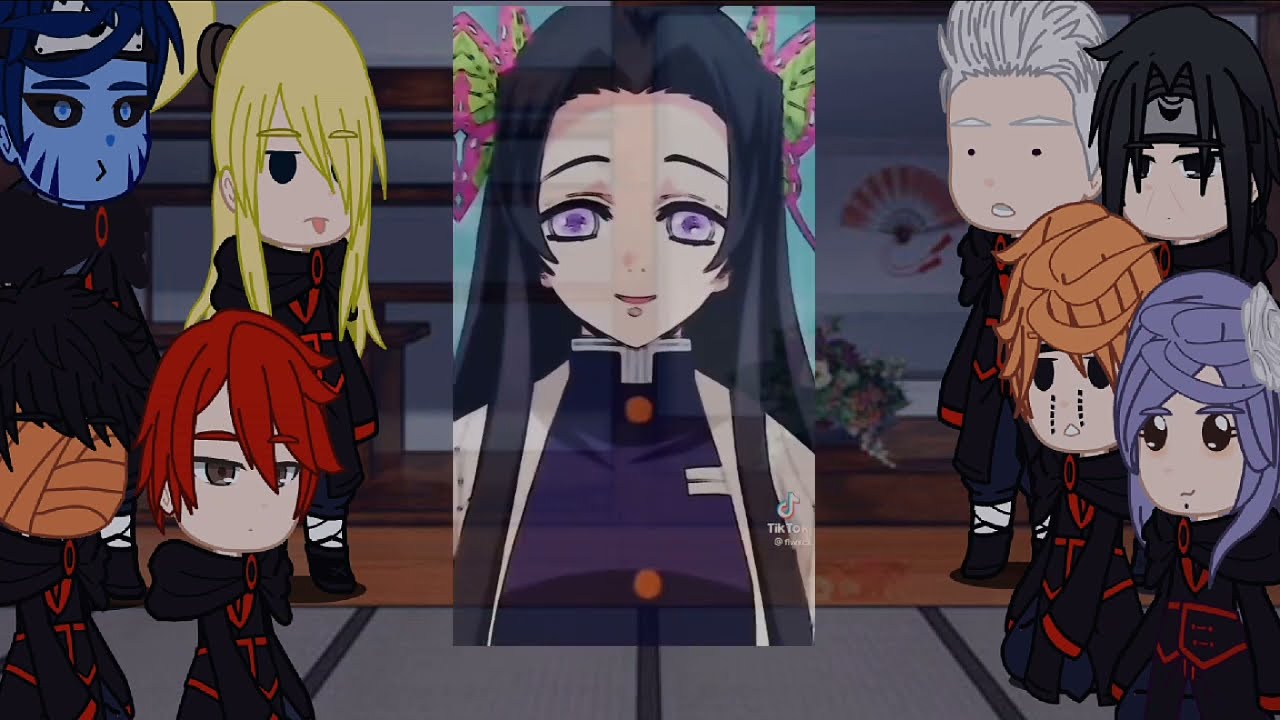 akatsuki react to 🦋butterfly sisters//español