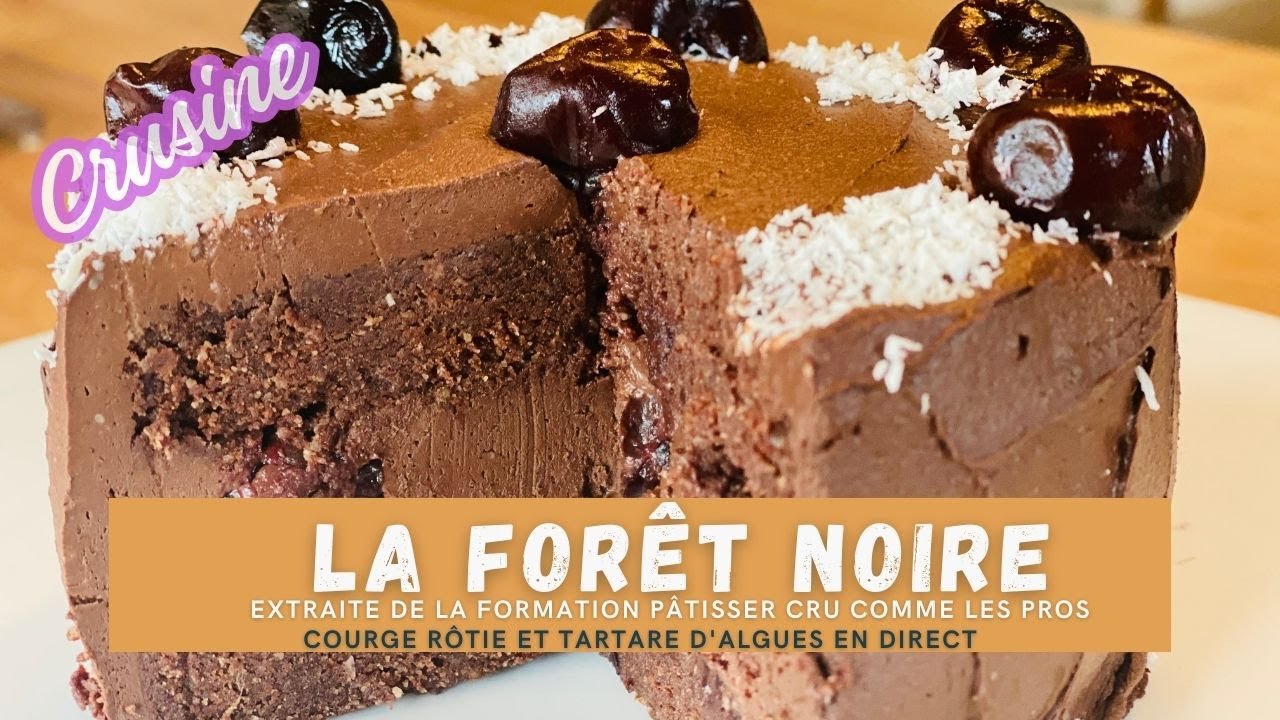 Le gâteau forêt noire revisité en version cru
