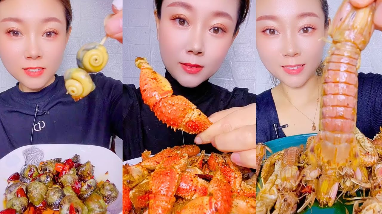 Traditional Chinese Seafood Selection Eating Show #19