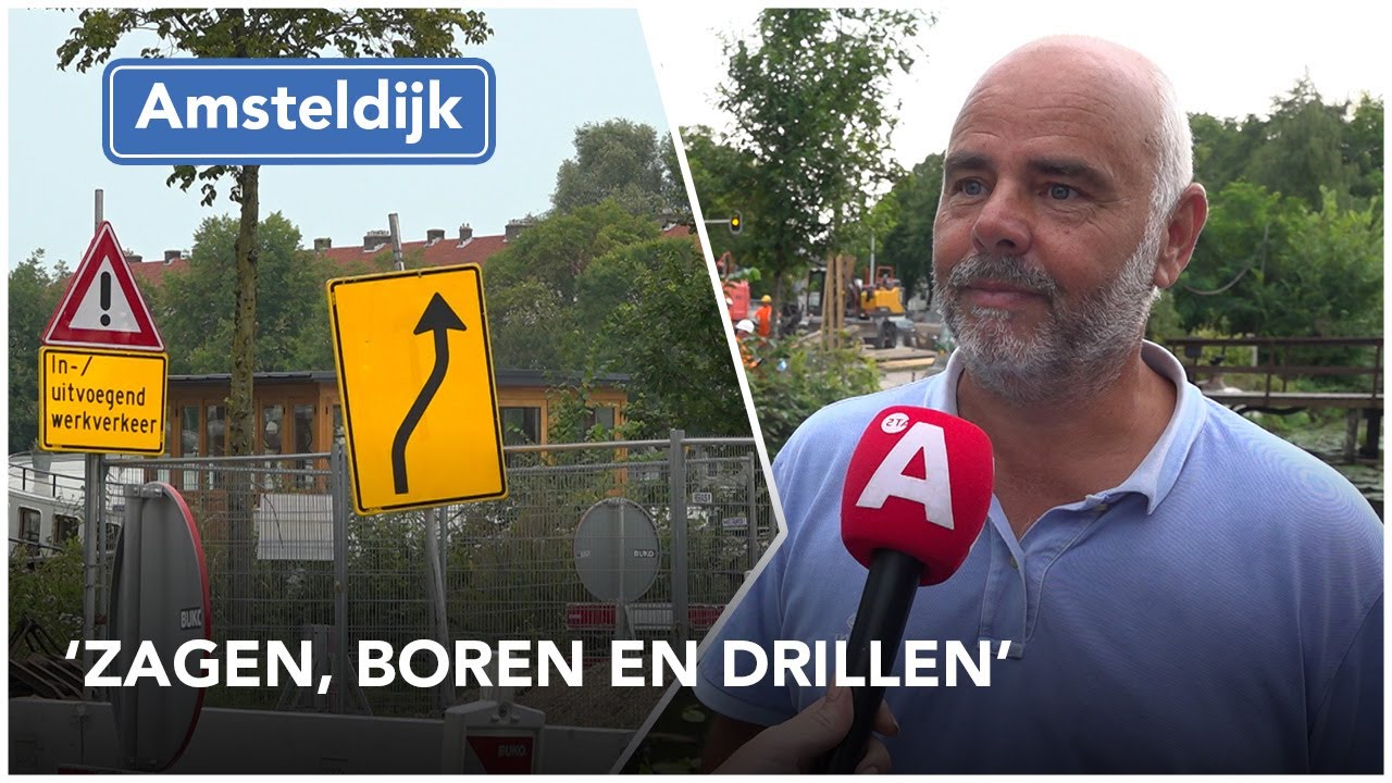 Nieuwe riolering aan de Amsteldijk
