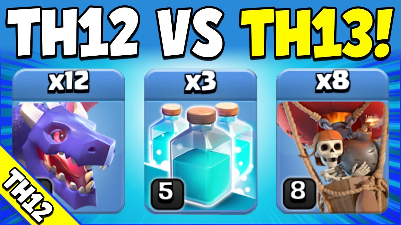 Best TH12 vs TH13 Attack Strategy AFTER June Update! Best TH12 Attack Strategy (Clash of Clans)