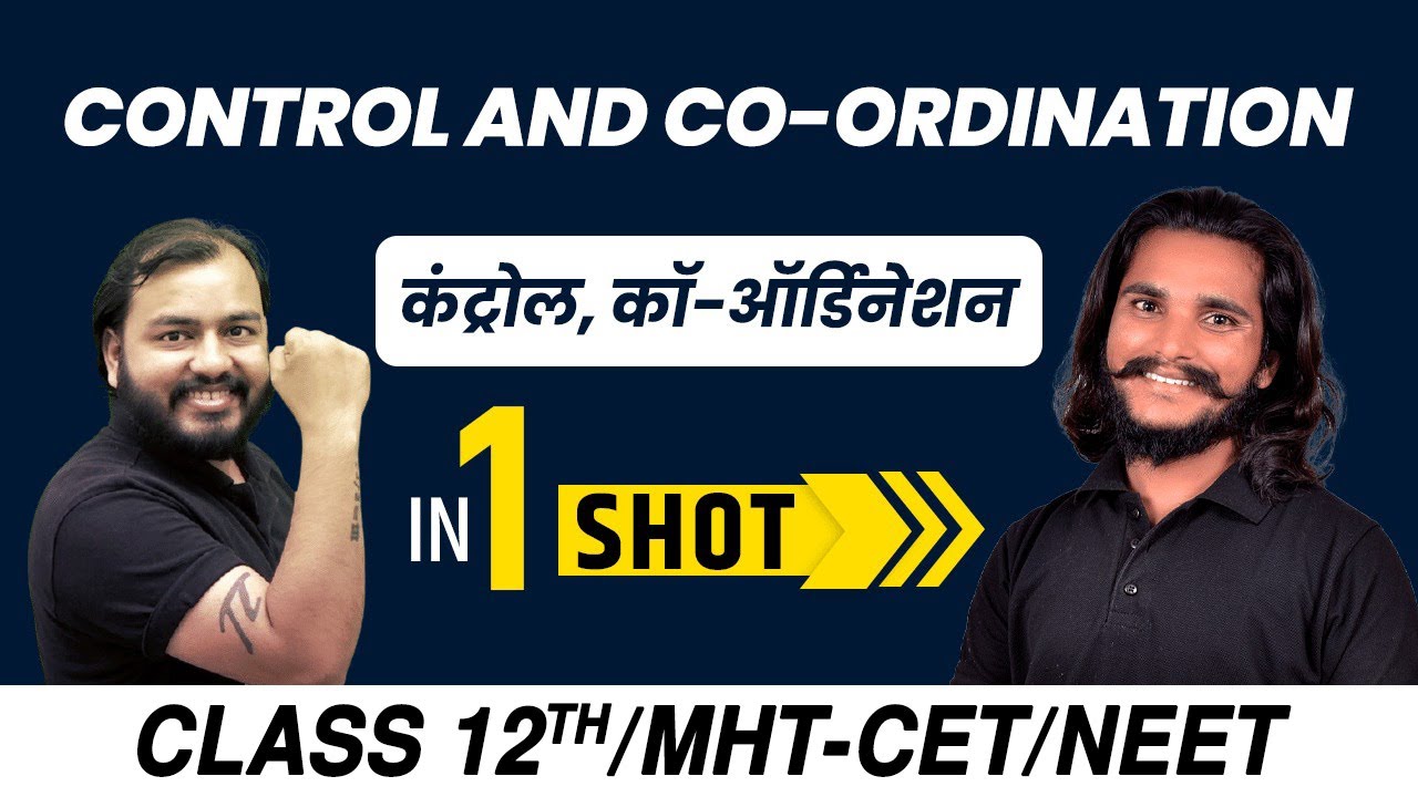 Control and Co-ordination in 1 shot | HSC Boards | MHT CET