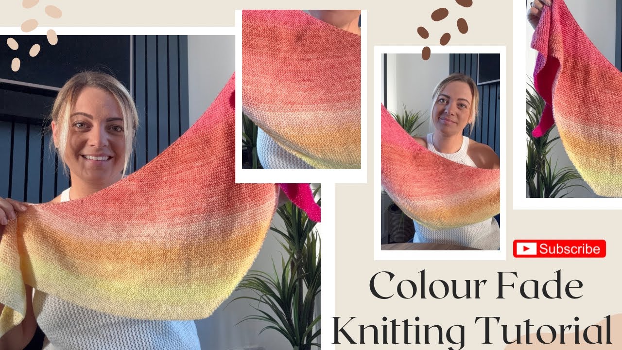 Yarn & Glitter - How to Knit a Yarn Colour Fade | Easy Step-by-Step Tutorial For Beginners 