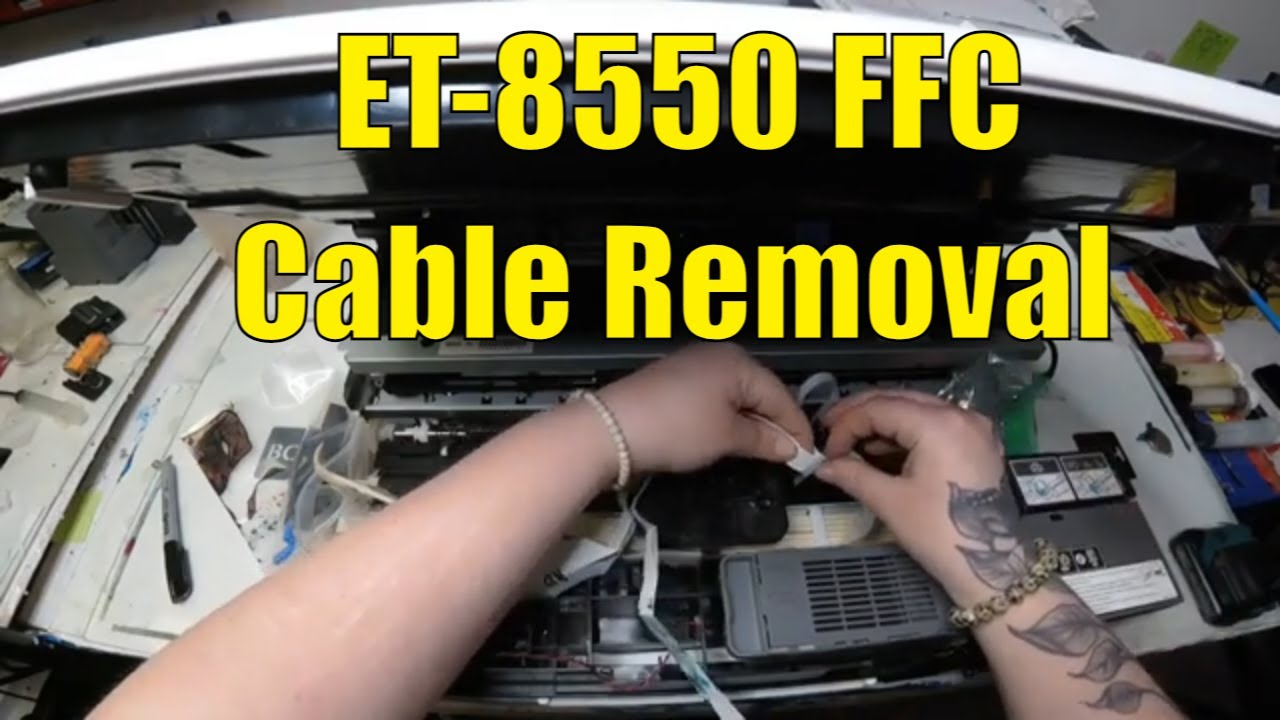 Remove & Install FFC Cables in Epson ET-8550 EcoTank