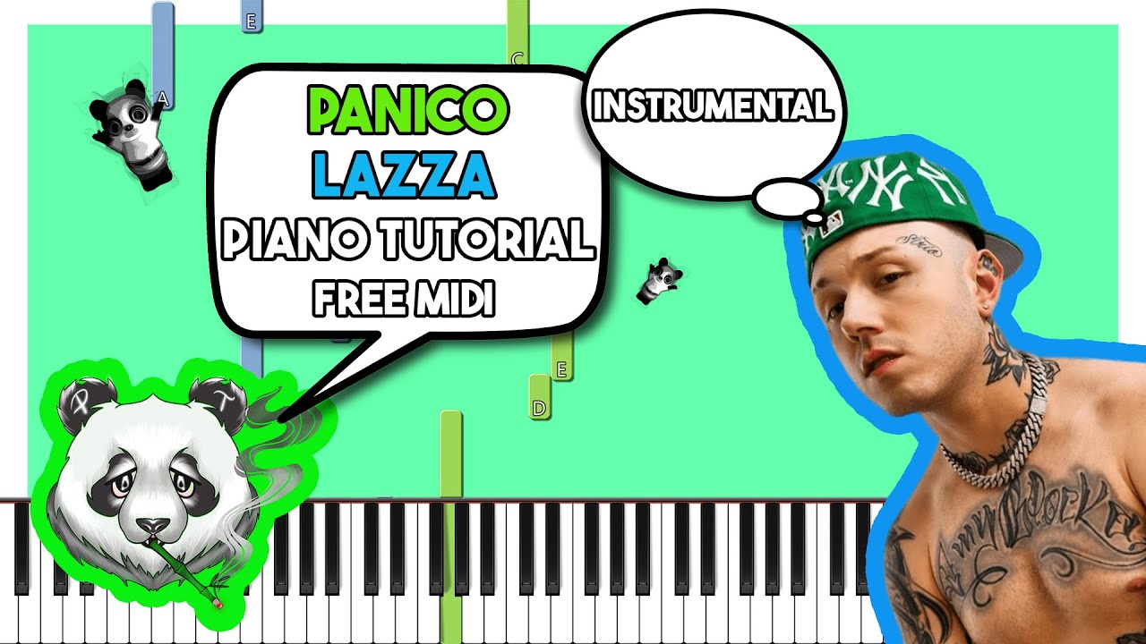 LAZZA - PANICO (CONCERTOS) - INSTRUMENTAL Piano Tutorial