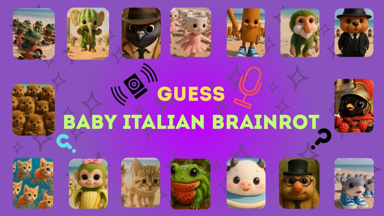 GUESS BABY ITALIAN BRAINROT ANIMALS MEMES| Los Shimpanzinnitos Dicen Bananini