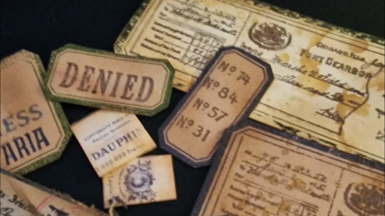 Scrap or Junk Journaling - Where do I begin Part 1 - Snippets and labels # journals