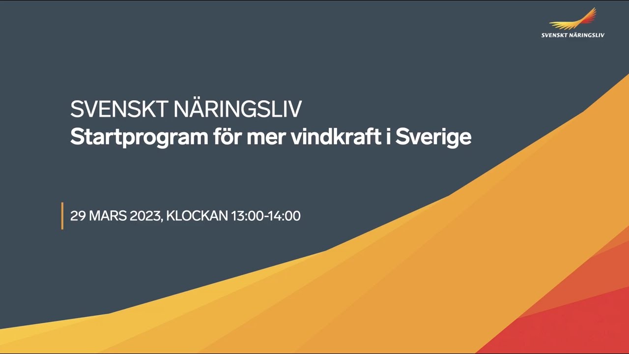 Startprogram för mer vindkraft