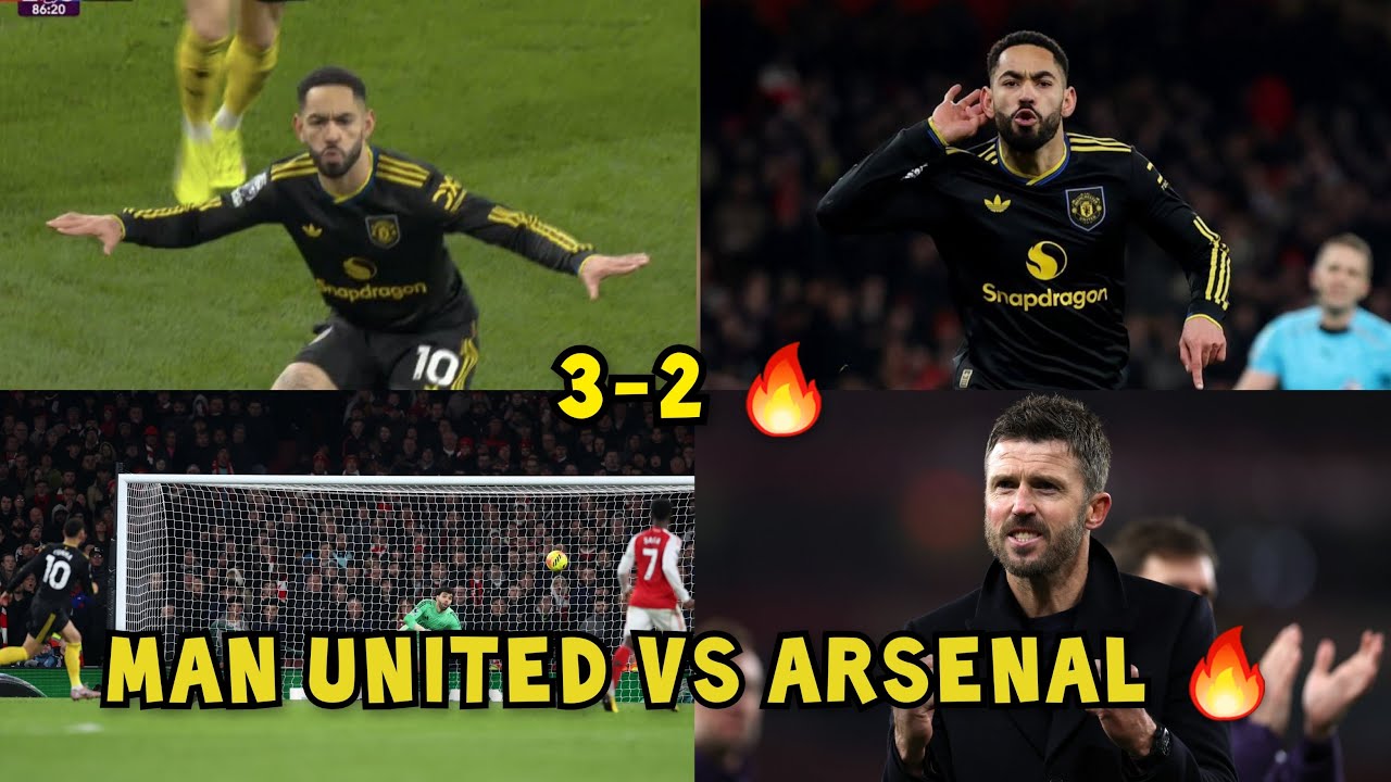 CUNHA GOES WILD! 😱 Insane Celebration + Carrick's Epic Reaction After Beating Arsenal 3-2!