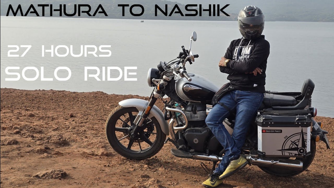 27 Hours Bike Ride | Mathura to Nashik Solo Ride | Maharashtra Ride 2026 | Super Meteor 650 | Ep 02