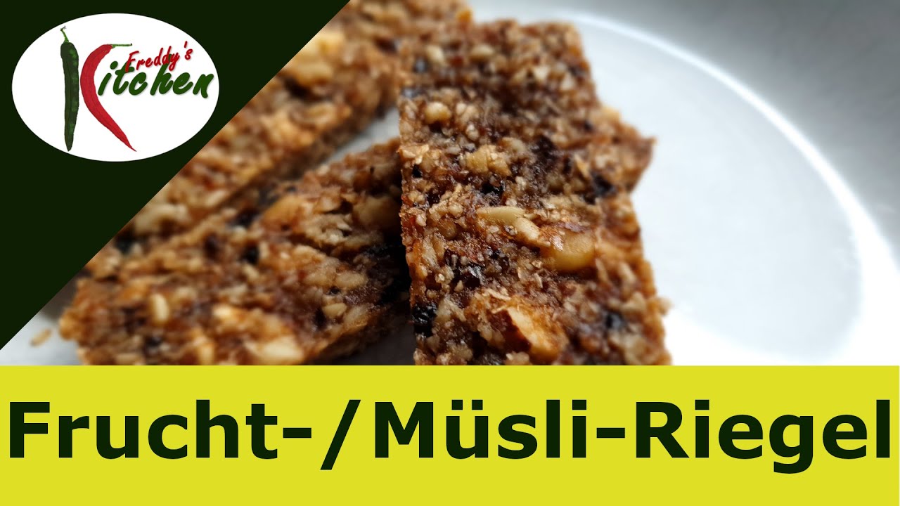 Fruchtriegel - Müsli-Riegel selber machen mit dem Dörrautomaten