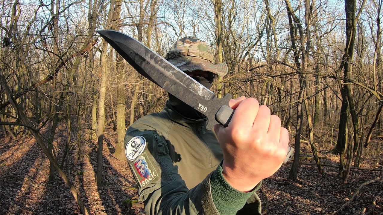 TOPS US COMBAT KNIFE - DESTRUCTION TEST - UNTIL IT BREAKS - 1095 CARBON - GET SOME TOPS JOEX