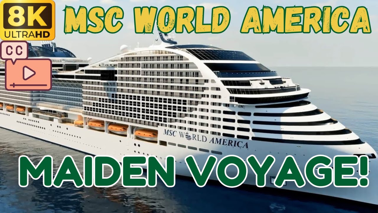 【8K】Посадка на Первый Рейс MSC World America! (с Cубтитрами)
