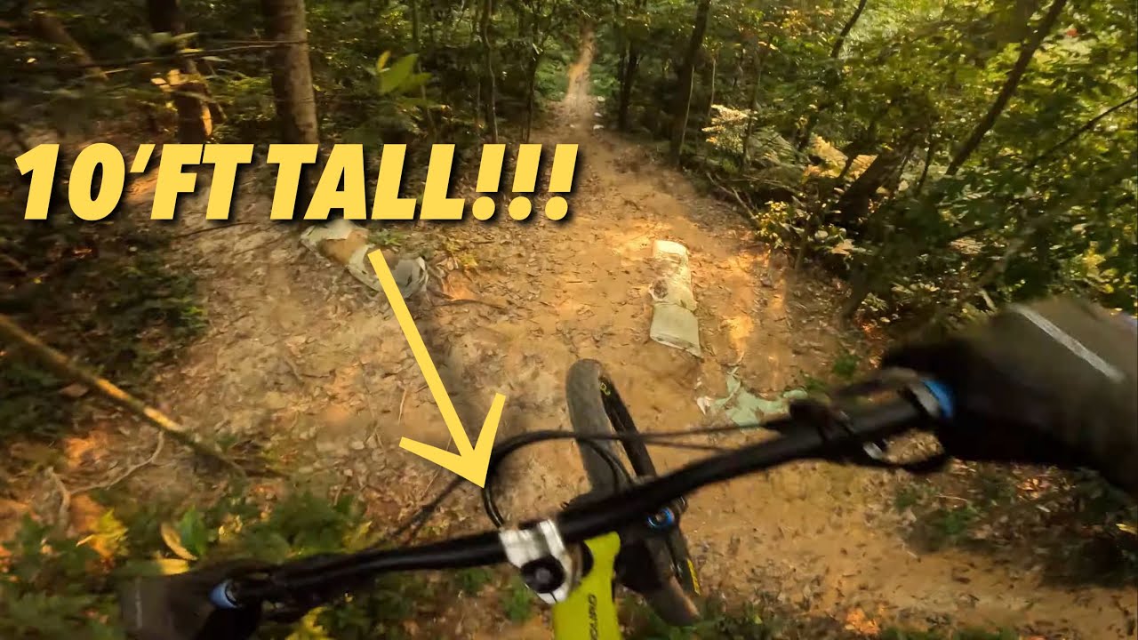 JUMPING OFF A 10FT TALL ROAD GAP IN A FAMOUS TRAIL!!!
