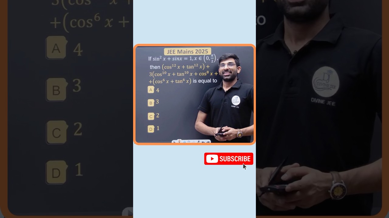 JEE Mains 2025 Trigonometric PYQ #jeemains #jee #maths #jeemains