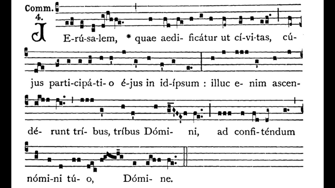 Jerusalem Quae, Communion Antiphon