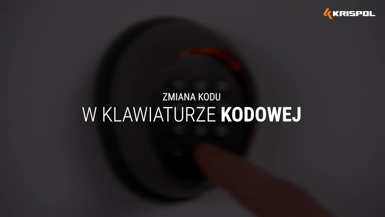 Zmiana kodu w klawiaturze kodowej (napęd KRISPOL STARCUS)