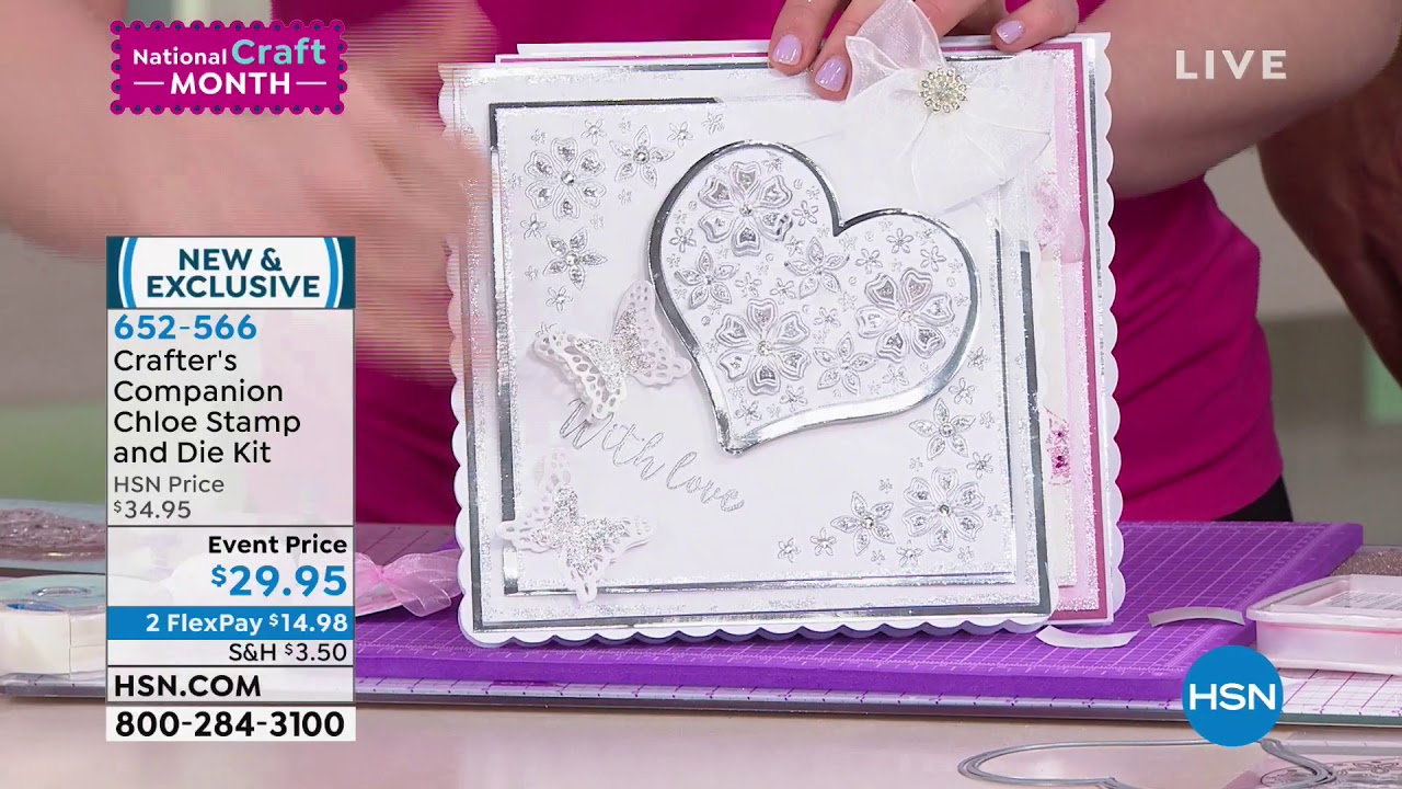 Crafter's Companion Romance Chloe Stamp and Die Kit