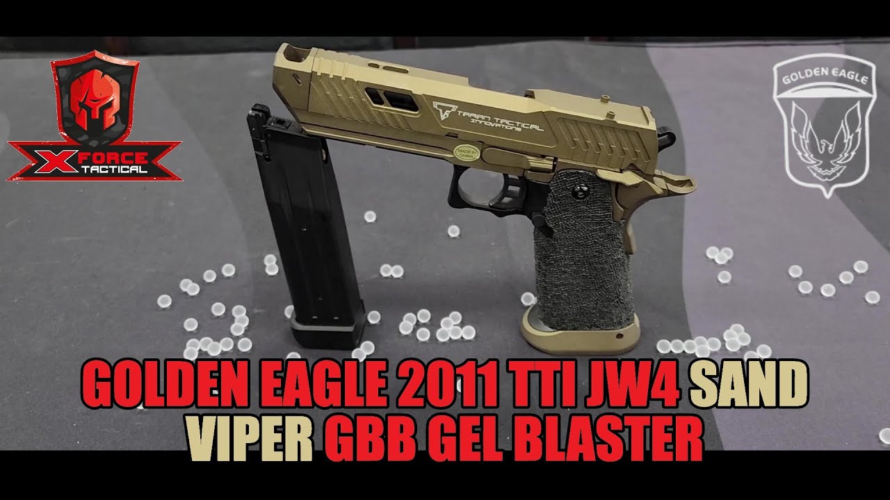 Golden Eagle 2011 TTI JW4 Sand Viper GBB Gel Blaster by X-Force Tactical