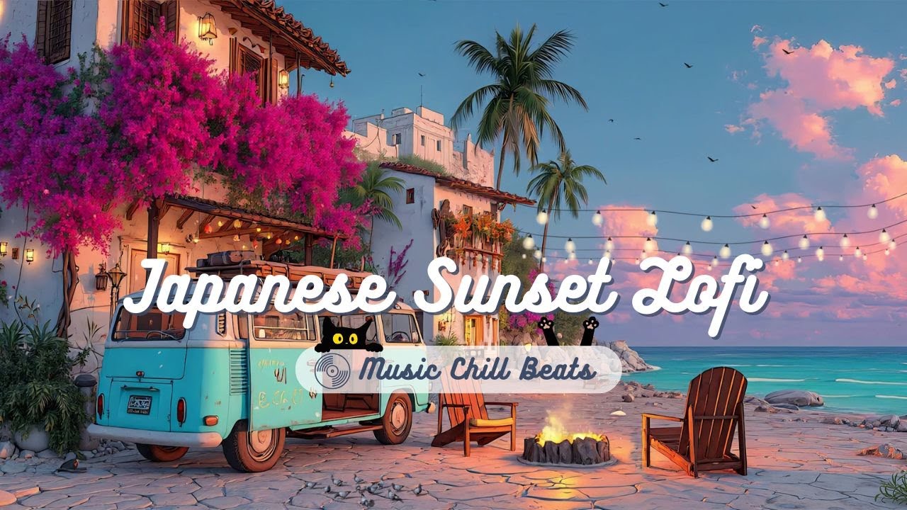 Japanese Sunset Lofi 🌊 Ocean Lofi from Japan – Sunset Chill Music for Focus & Mindfulness