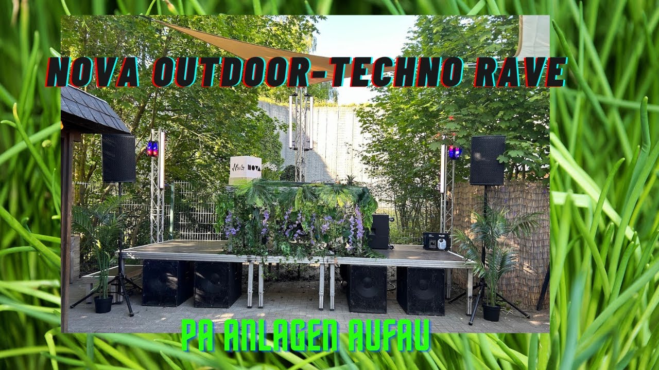 Nova Open Air | 3 Floors PA-Anlagen Aufbau | Sub18 | Coda-Audio | EAW