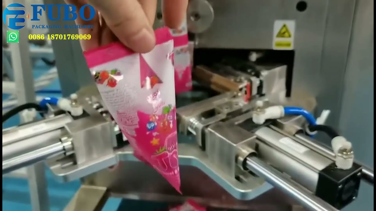Vffs triangle sachet/bag/pouch yogurt form fill seal machine