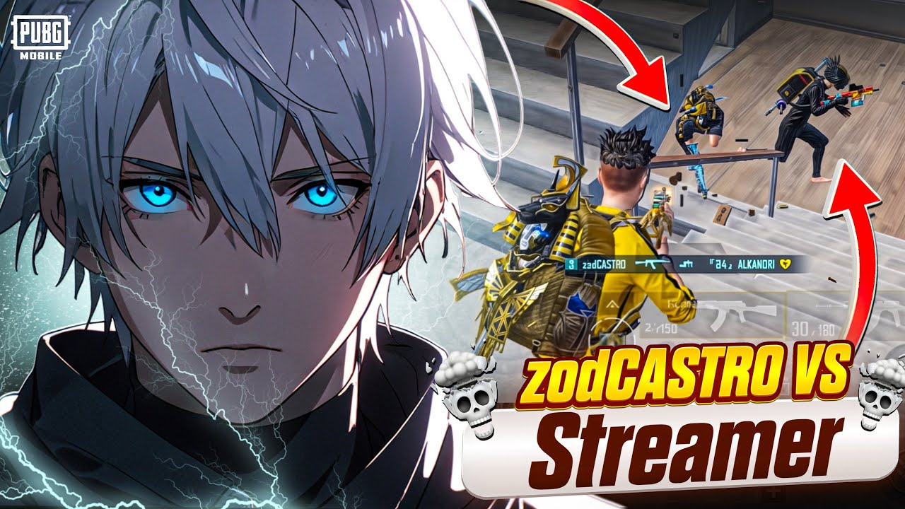Streamer Squad Challenge zodCASTRO💀Fastest Clutches in TOP 100 Conqueror Lobby💥PUBG Mobile