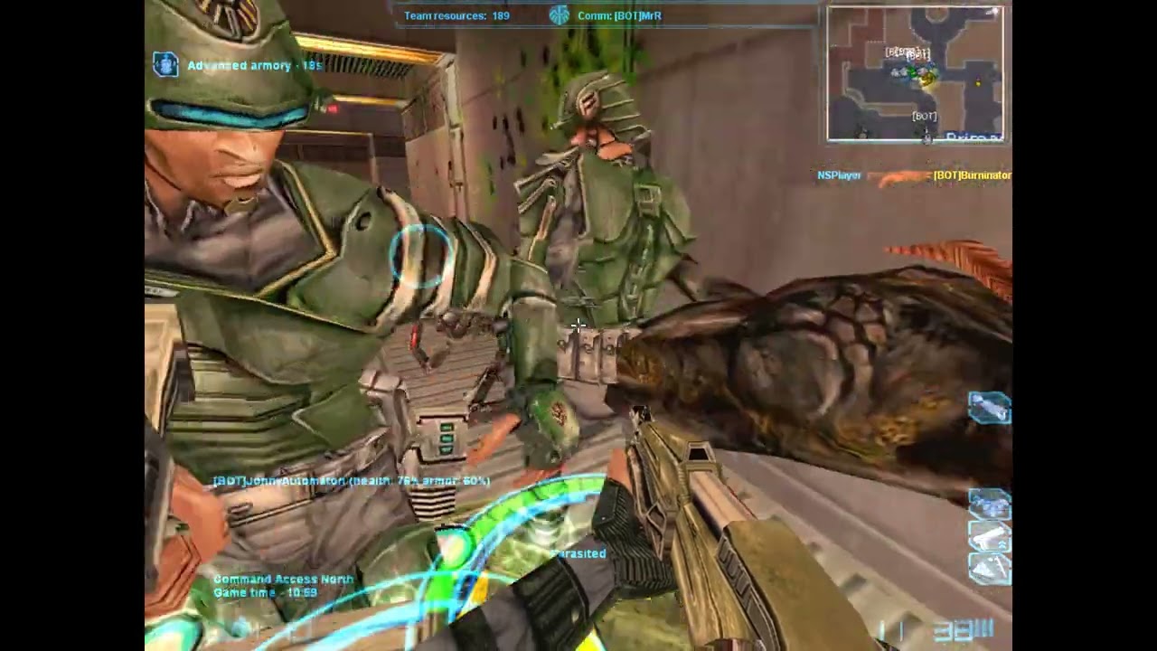Natural Selection Mod for Half Life 2003  - Marine  - ns_eclipse - Gameplay against bots