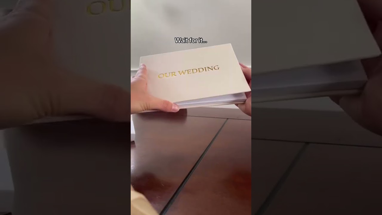One of the coolest gifts ever! #videobook #wedding #weddingphotobook