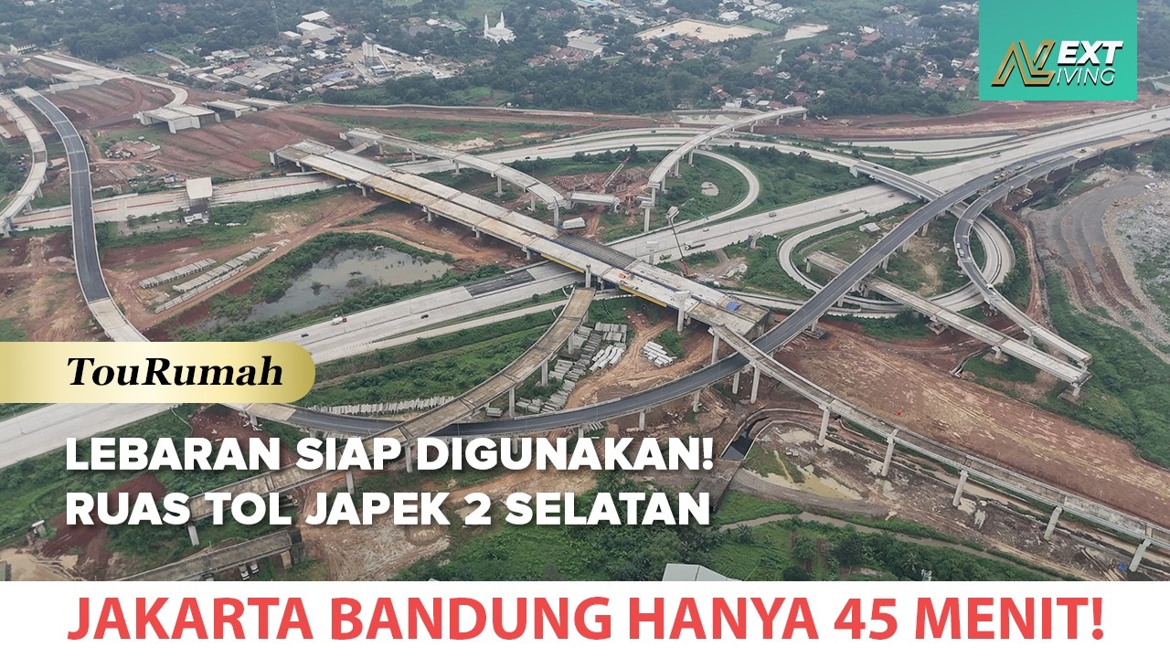 JAKARTA-BANDUNG CUMA 45 MENIT! 🔥 Intip Progres Tol Japek II Selatan di Gerbang Tol Burangkeng